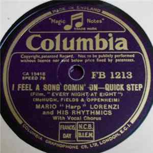 Mario 'Harp' Lorenzi And His Rhythmics - I Feel A Song Comin' On / The Echo Of A Song Album