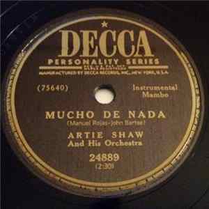 Artie Shaw And His Orchestra - Mucho De Nada / Orinoco Album