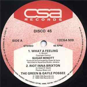 Sugar Minott / The Green & Gayle Posse / Jah Son - What A Feeling / Riot Inna Brixton // Candy Man Album