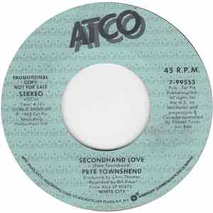 Pete Townshend - Secondhand Love Album